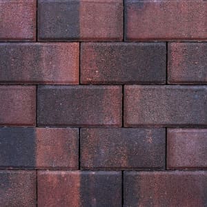 Брусчатка Квадриум Прямоугольник Color mix Клинкер 80